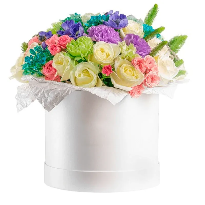 Цветы в коробке Мисс пигги